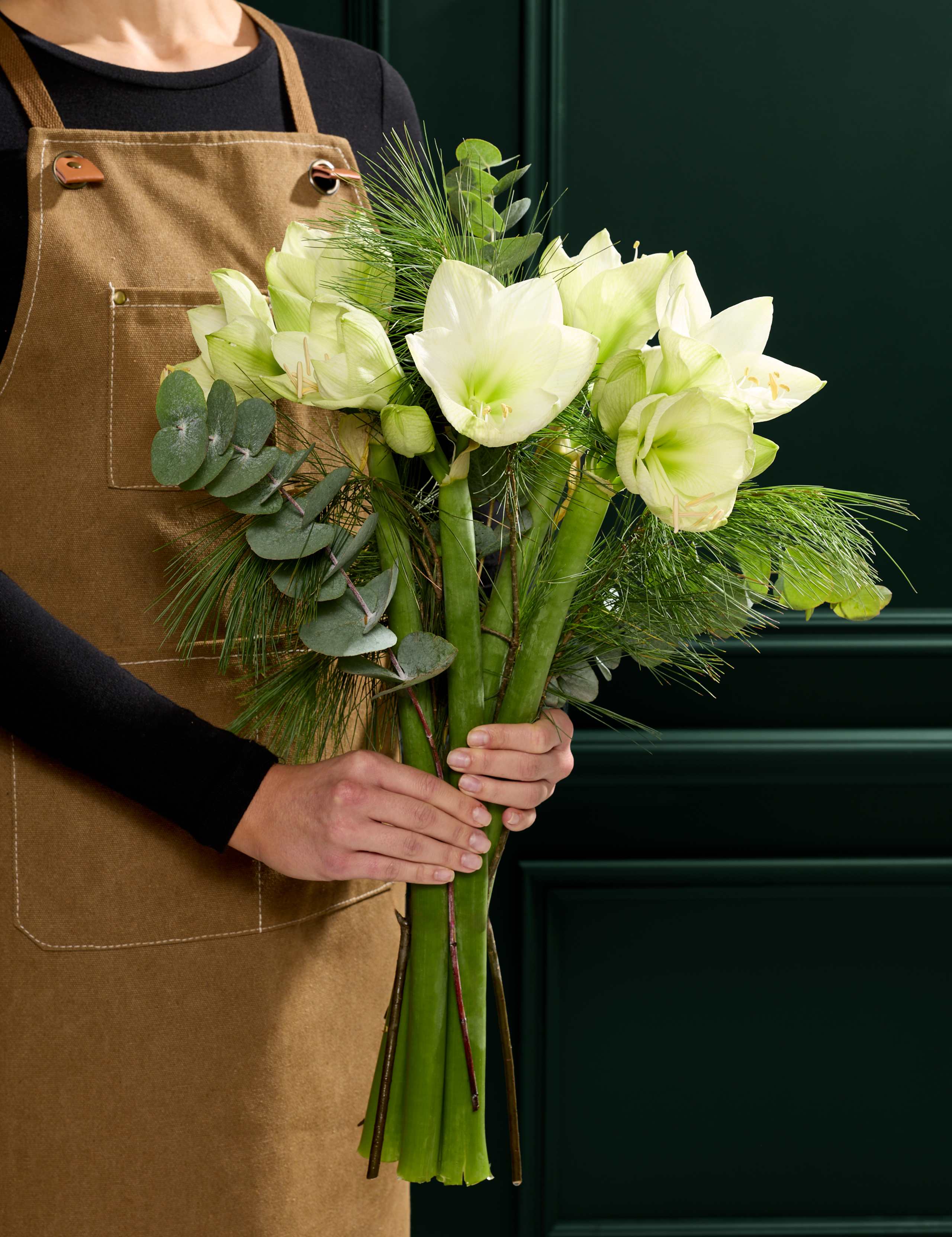 White Amaryllis Bouquet
