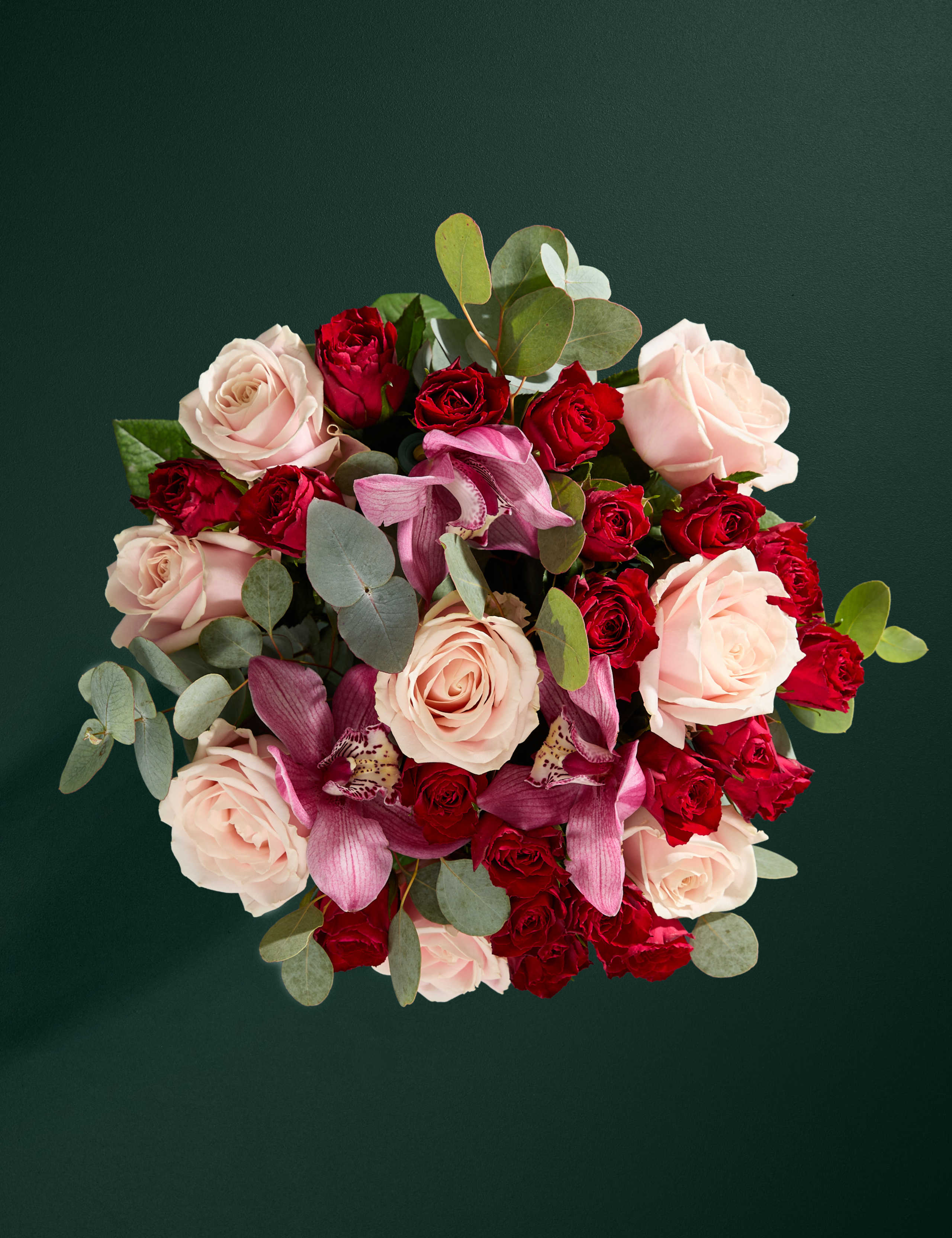 Valentine's Mixed Rose & Orchid Bouquet