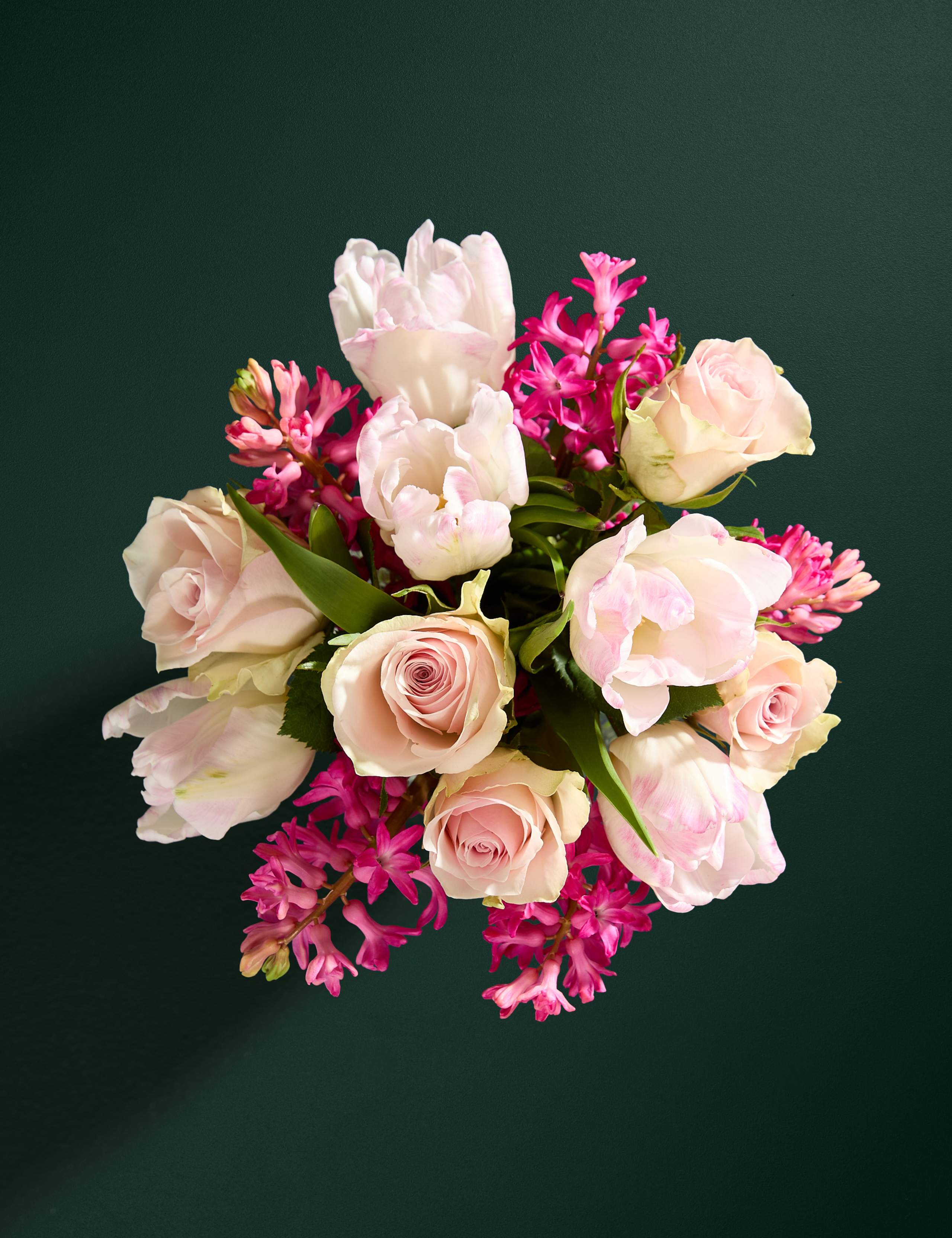 Mother's Day Roses & Tulips Posy & Afternoon Tea