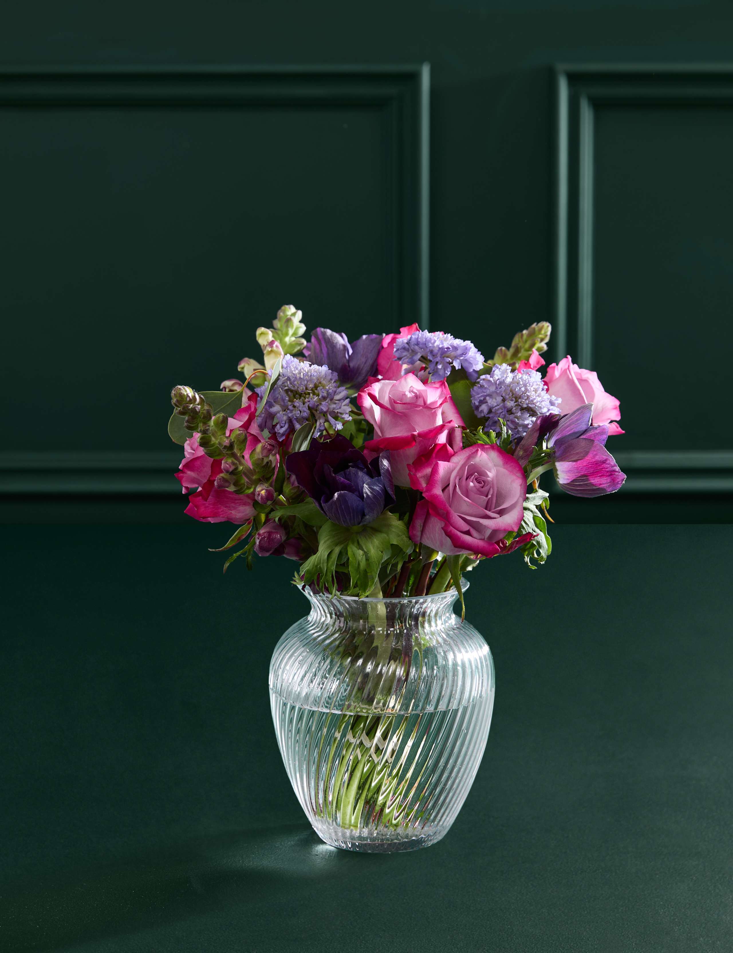 Mother's Day Roses & Antirrhinum with Vase