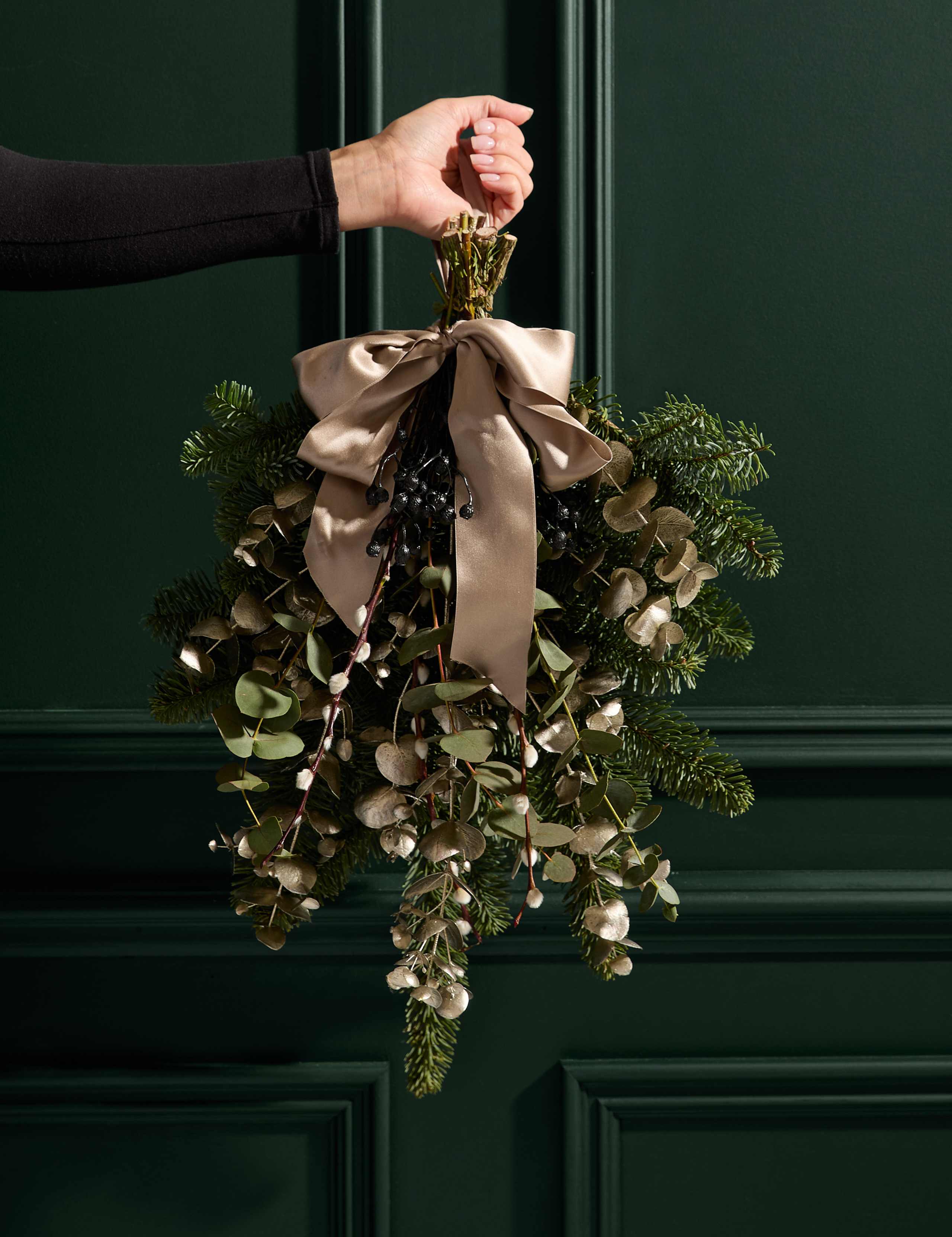 Festive Natural Door Swag