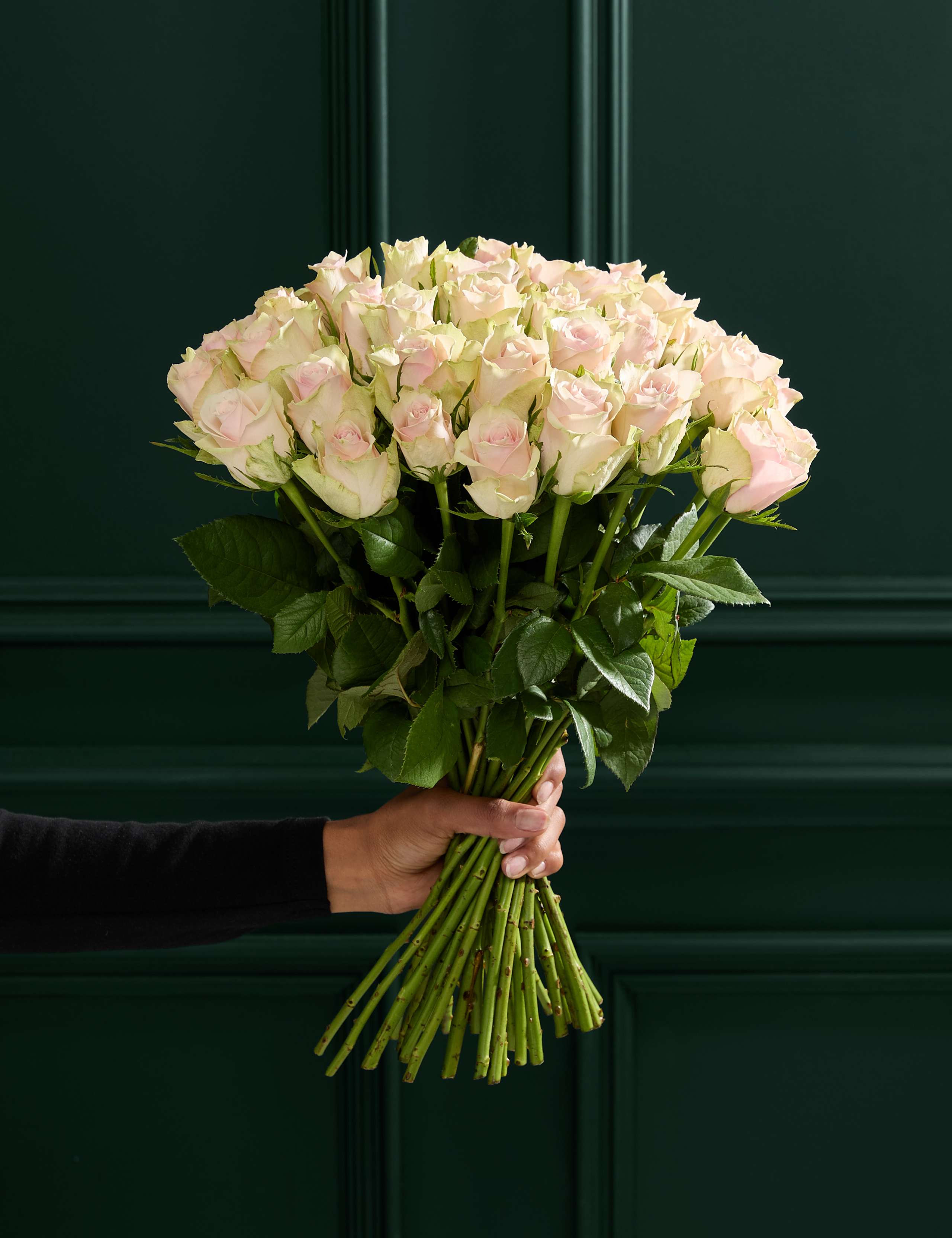 Medium Blush Rose Abundance Bouquet