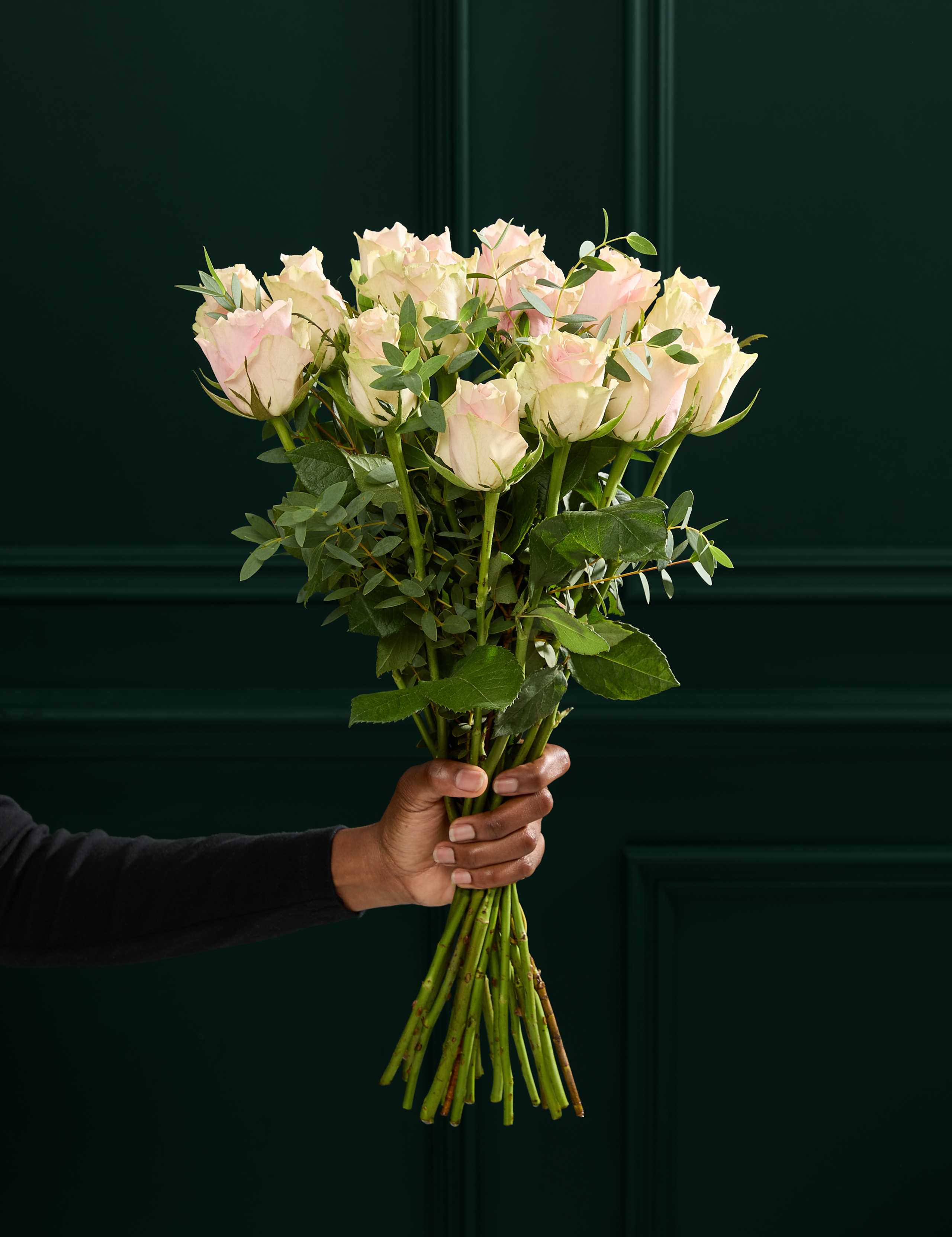 Blush Rose & Eucalyptus Letterbox Flowers