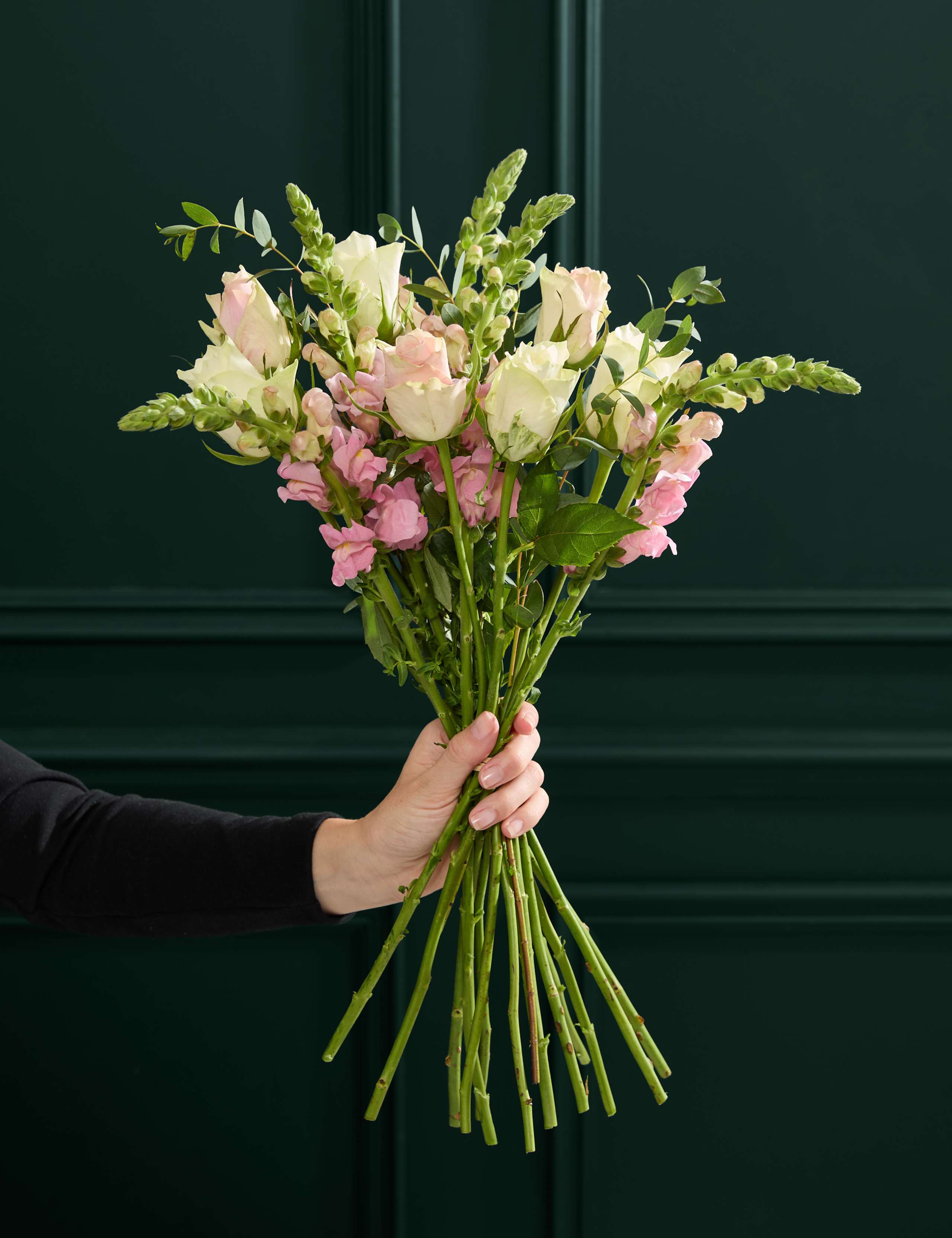 Blush Rose & Antirrhinum Letterbox Flowers