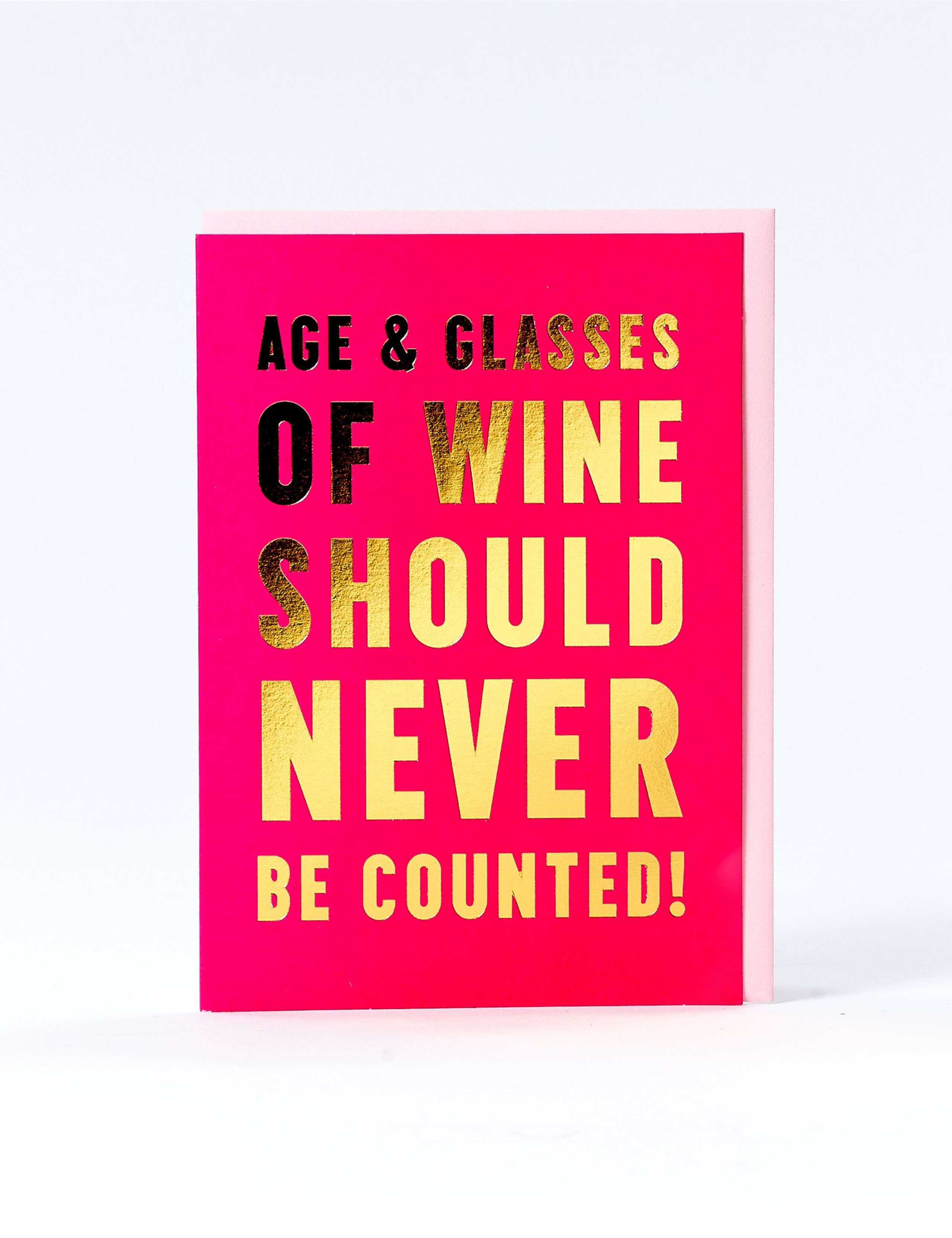 Glasses Of Wine Birthday Card