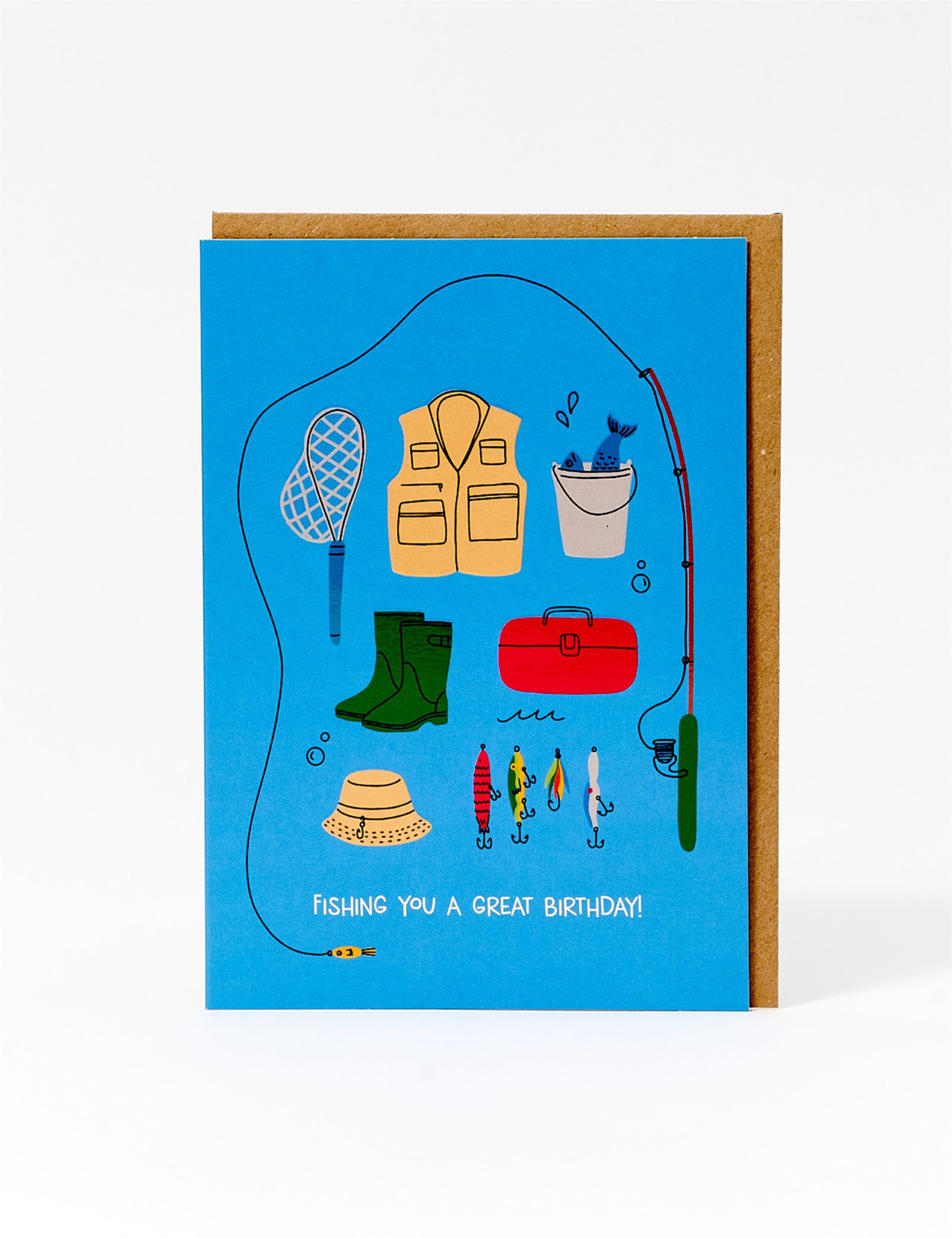 Fishing Themed Birthday Card
