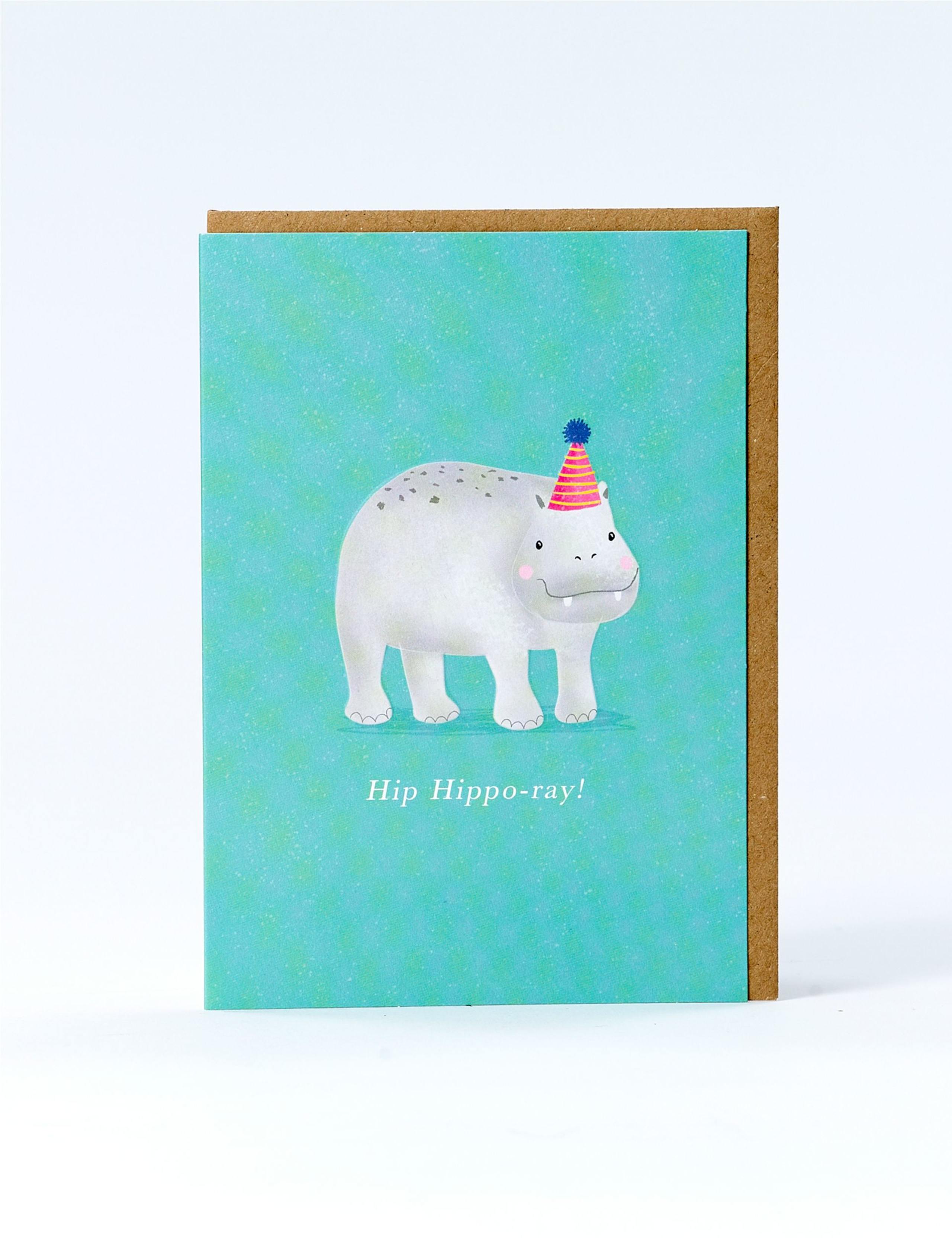 Hippo-ray Birthday Card