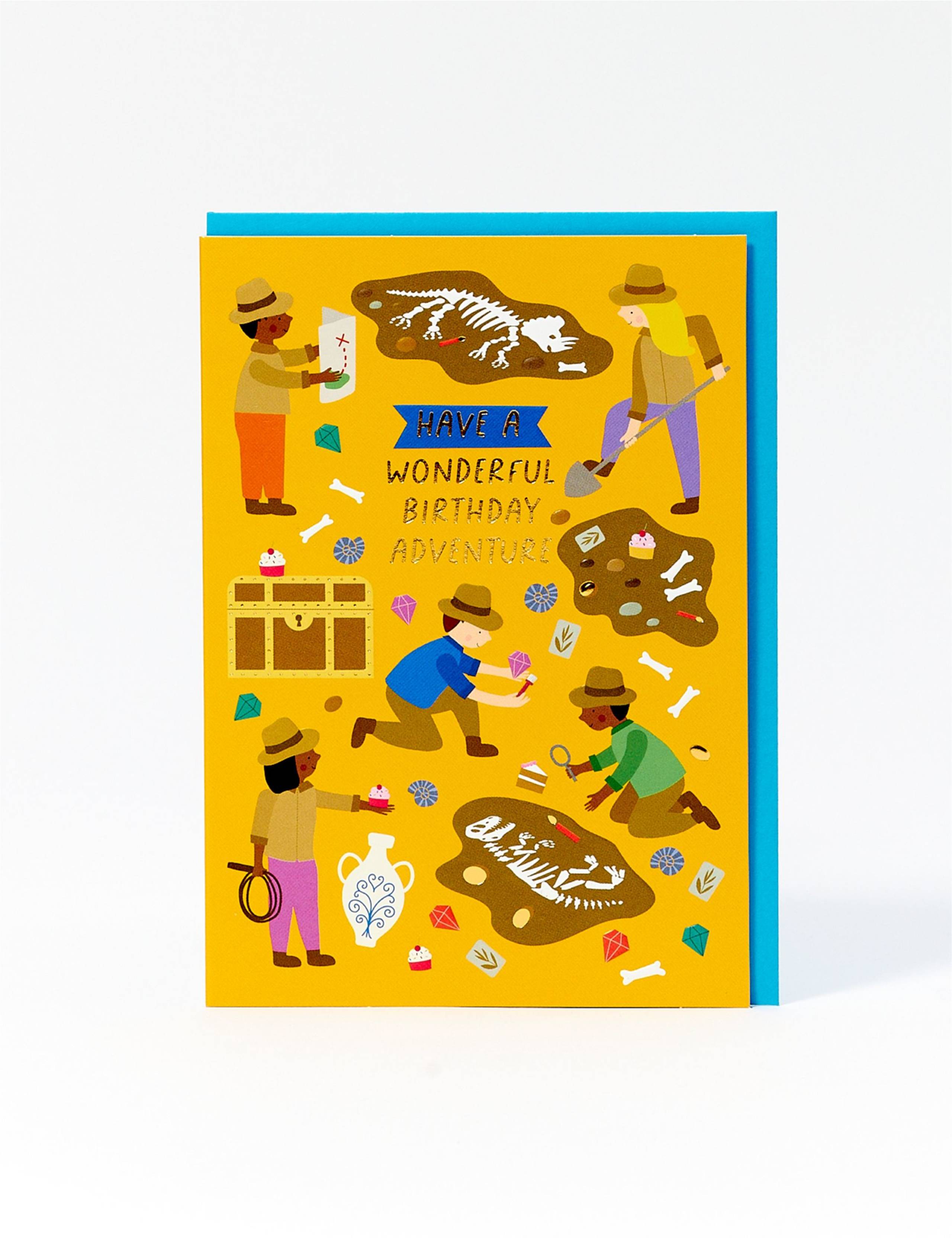Wonderful Dinosaur Adventure Birthday Card