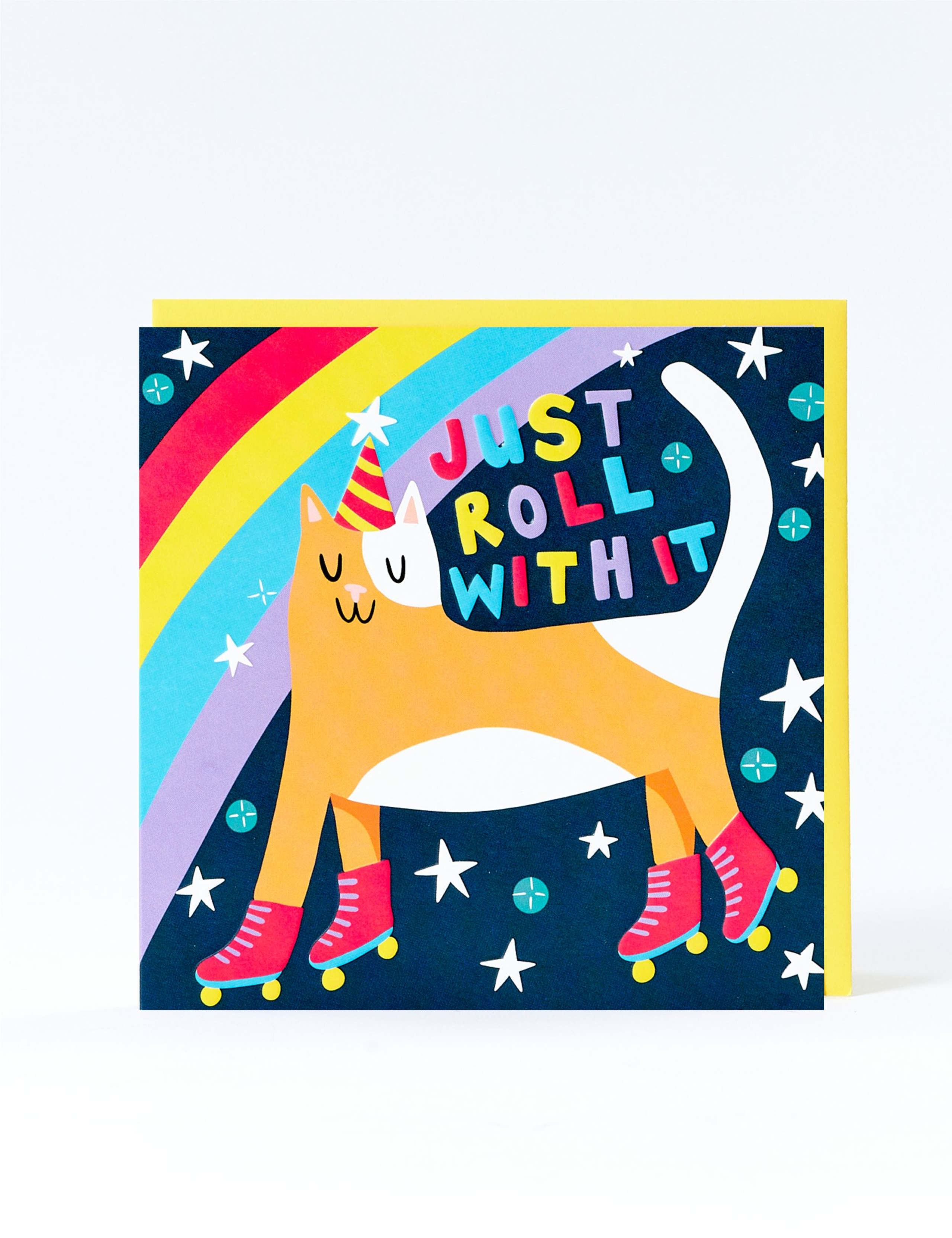 Roll With It Cat Birthday Card
