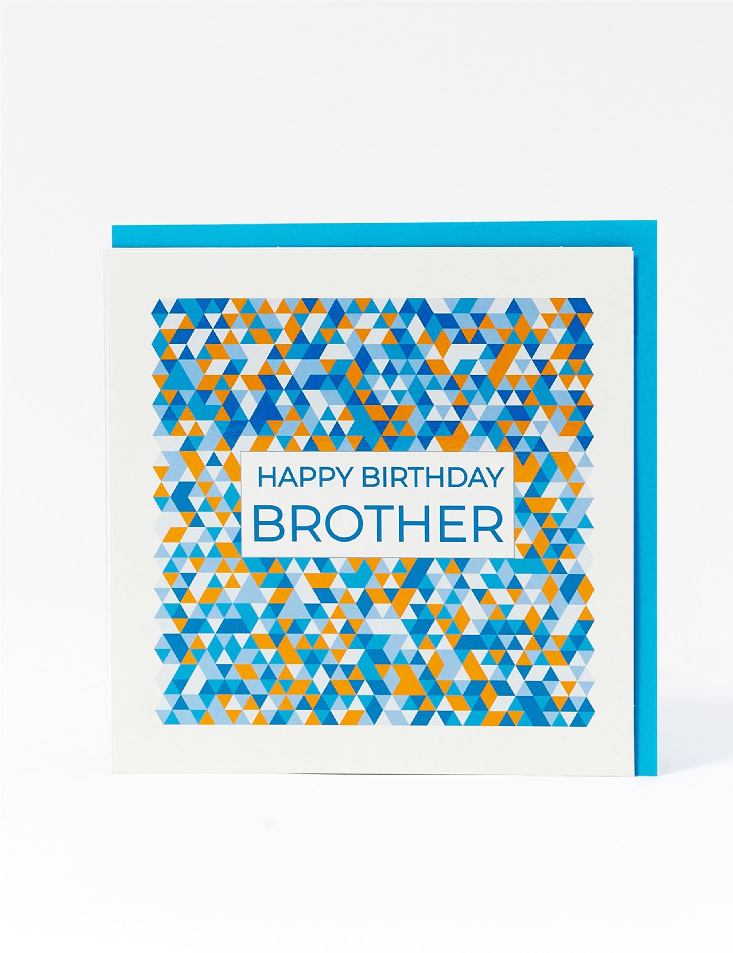 Brother Geometric Birthday Card