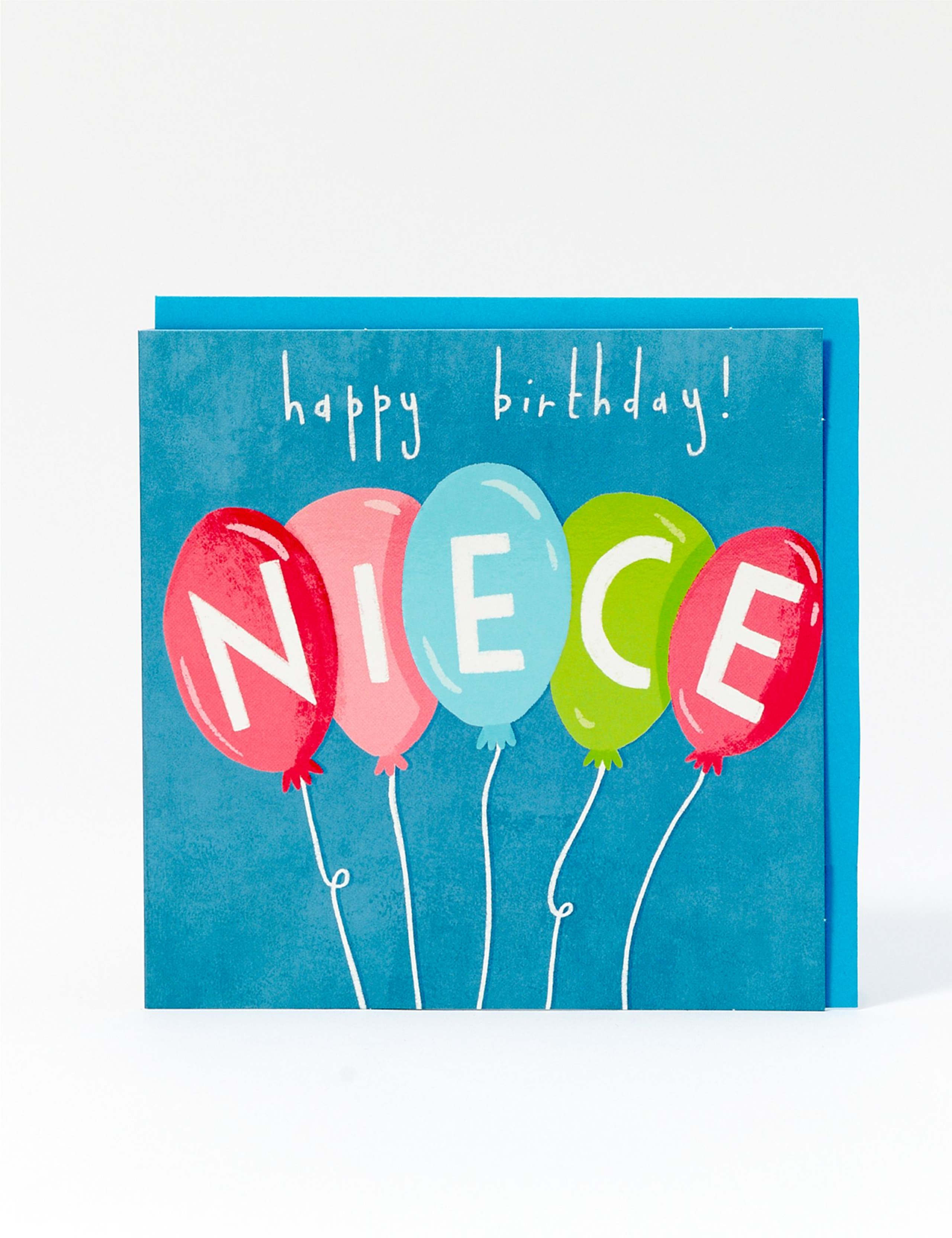 Niece Balloons Birthday Card