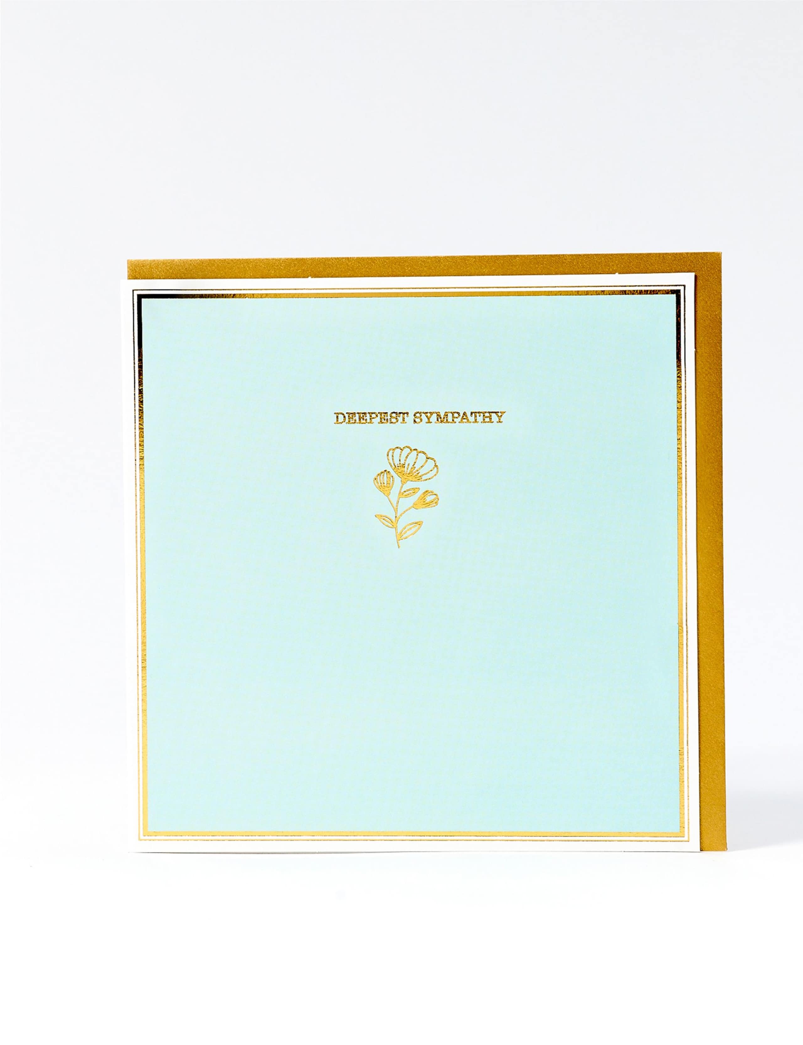 Gold Foil Deepest Sympathy Card