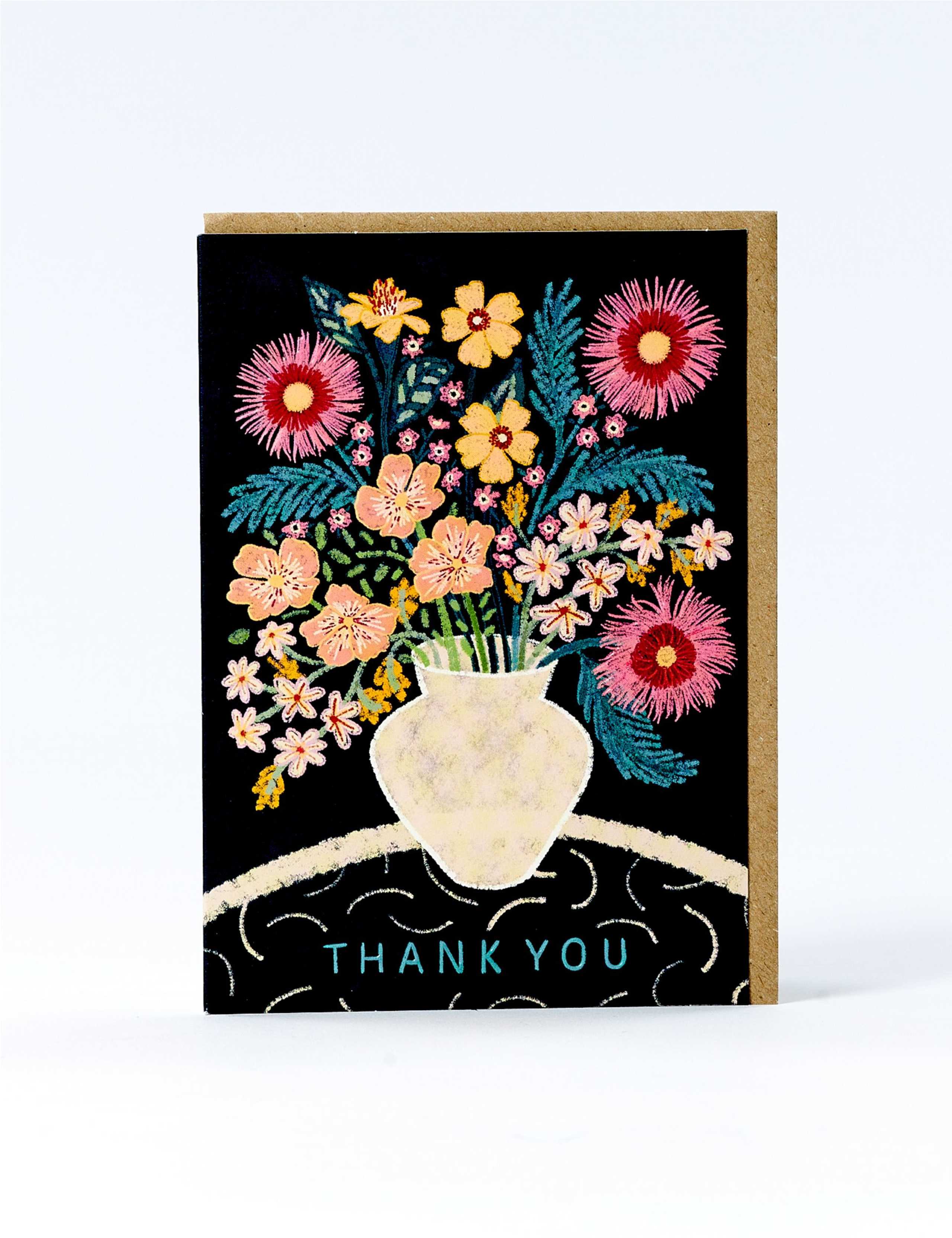 Floral Vase Thank You Card