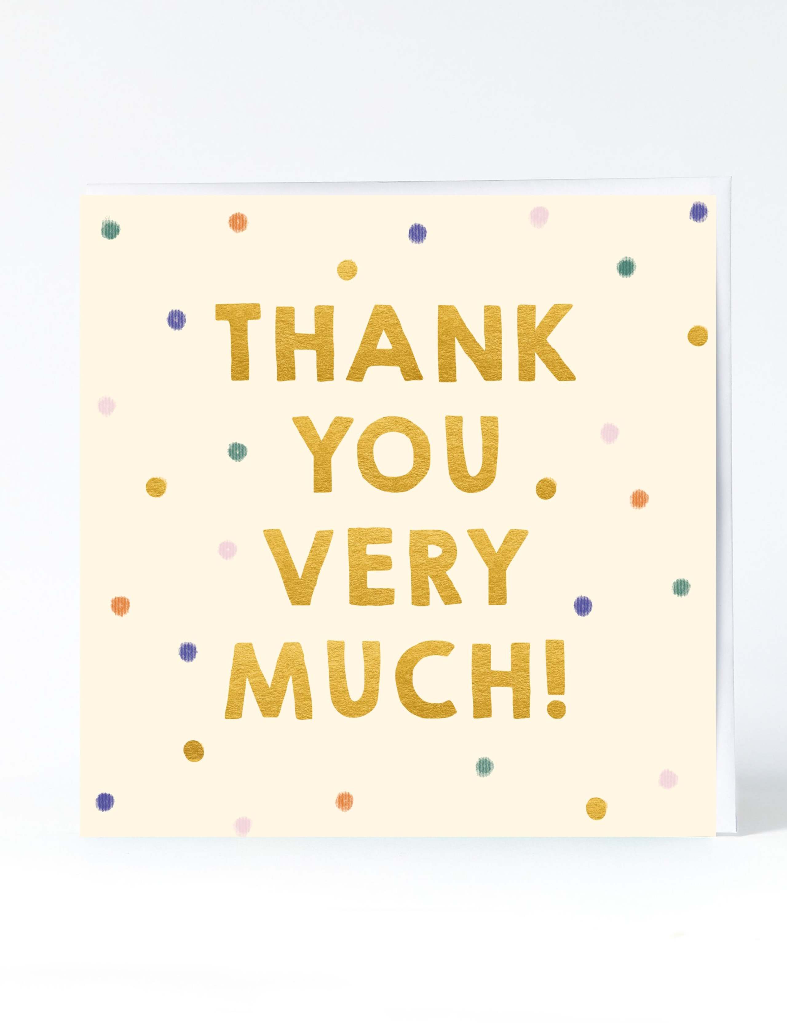 Polka Dot Thank You Card