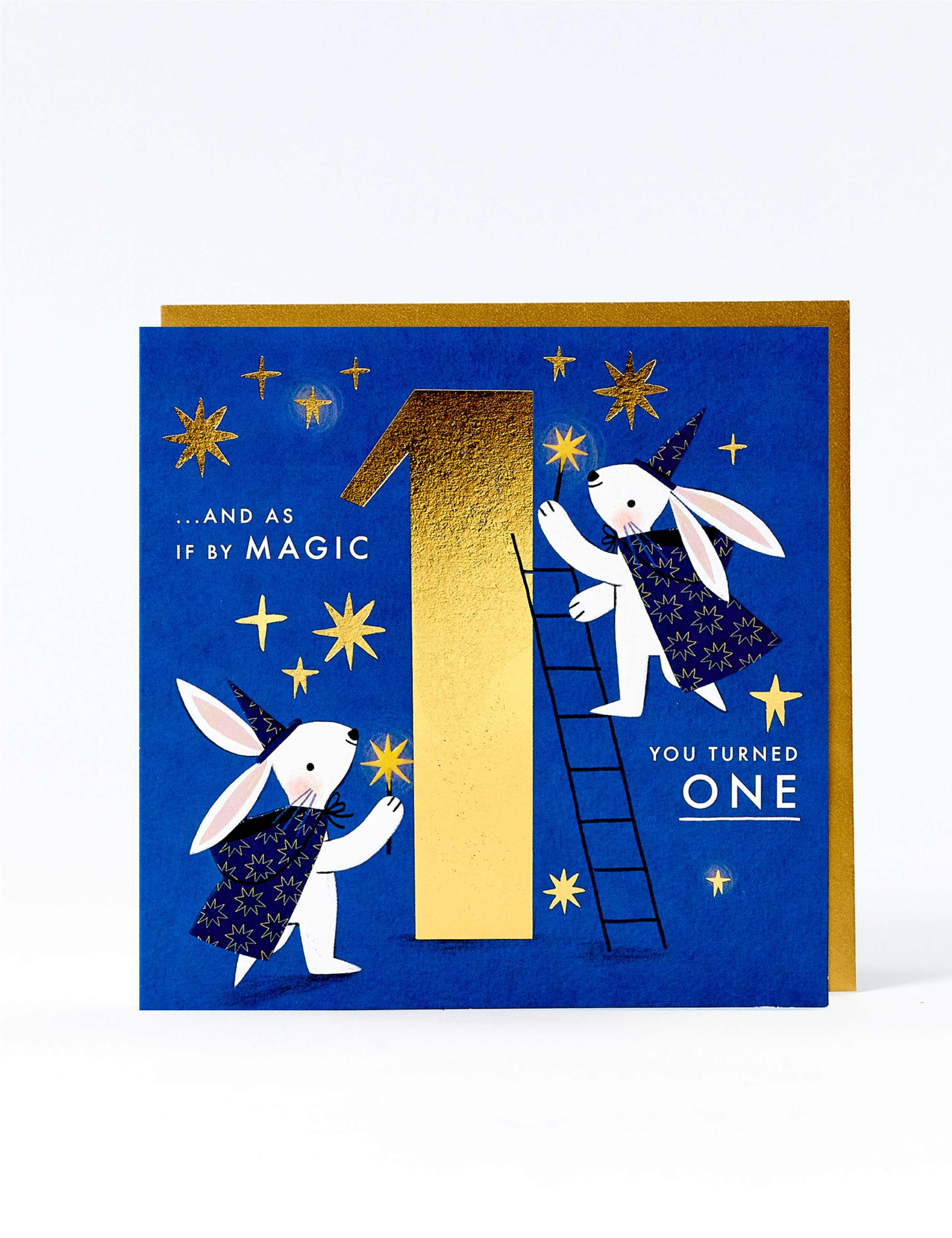 Magic Bunnies 1st Birthday Card