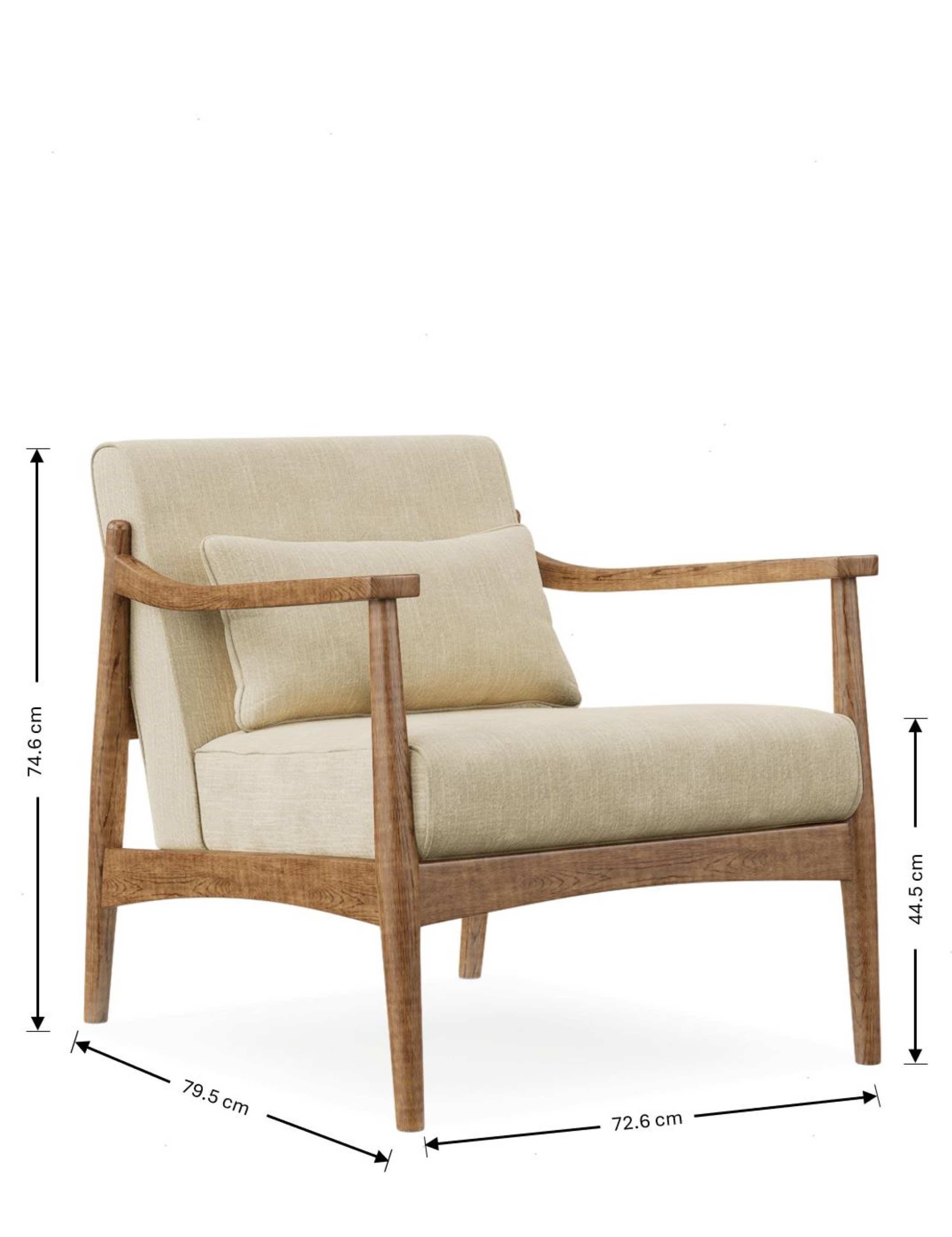 Sherwood Oak Accent Armchair 5 of 5