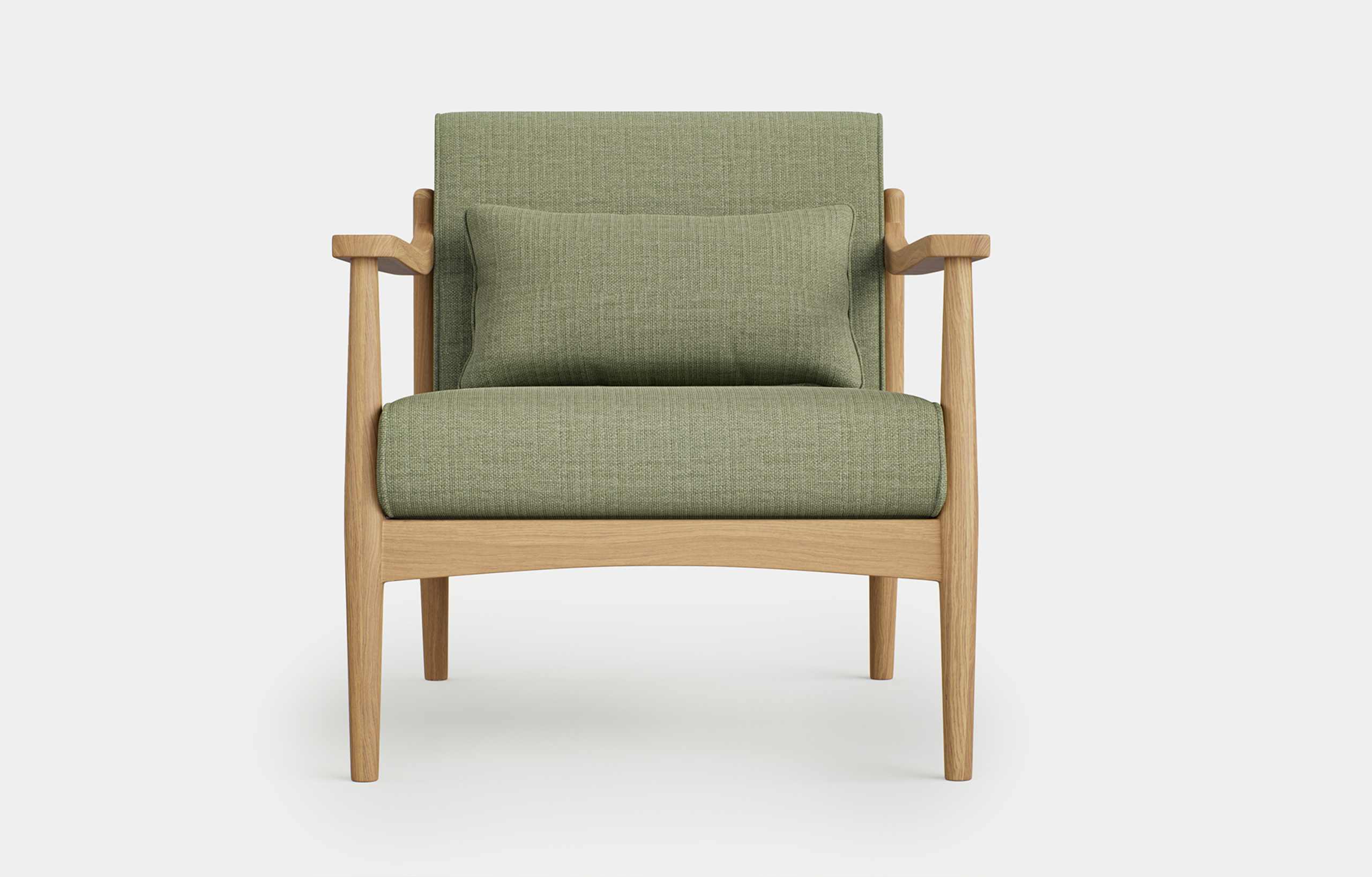 Sherwood Oak Accent Armchair 2 of 5