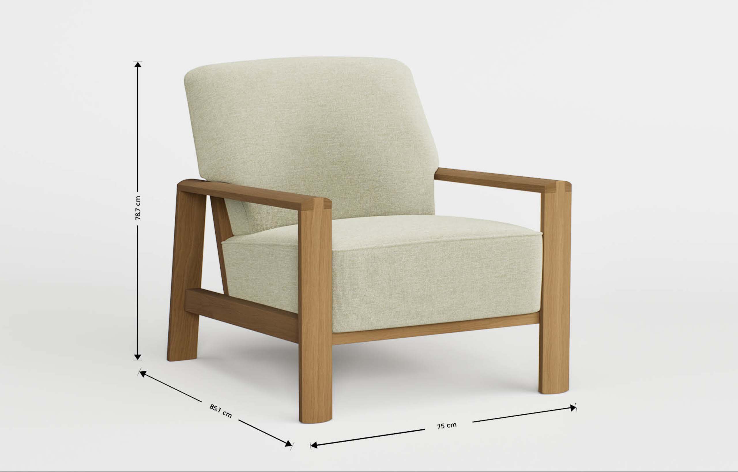 Dempsey Oak Accent Chair 5 of 5