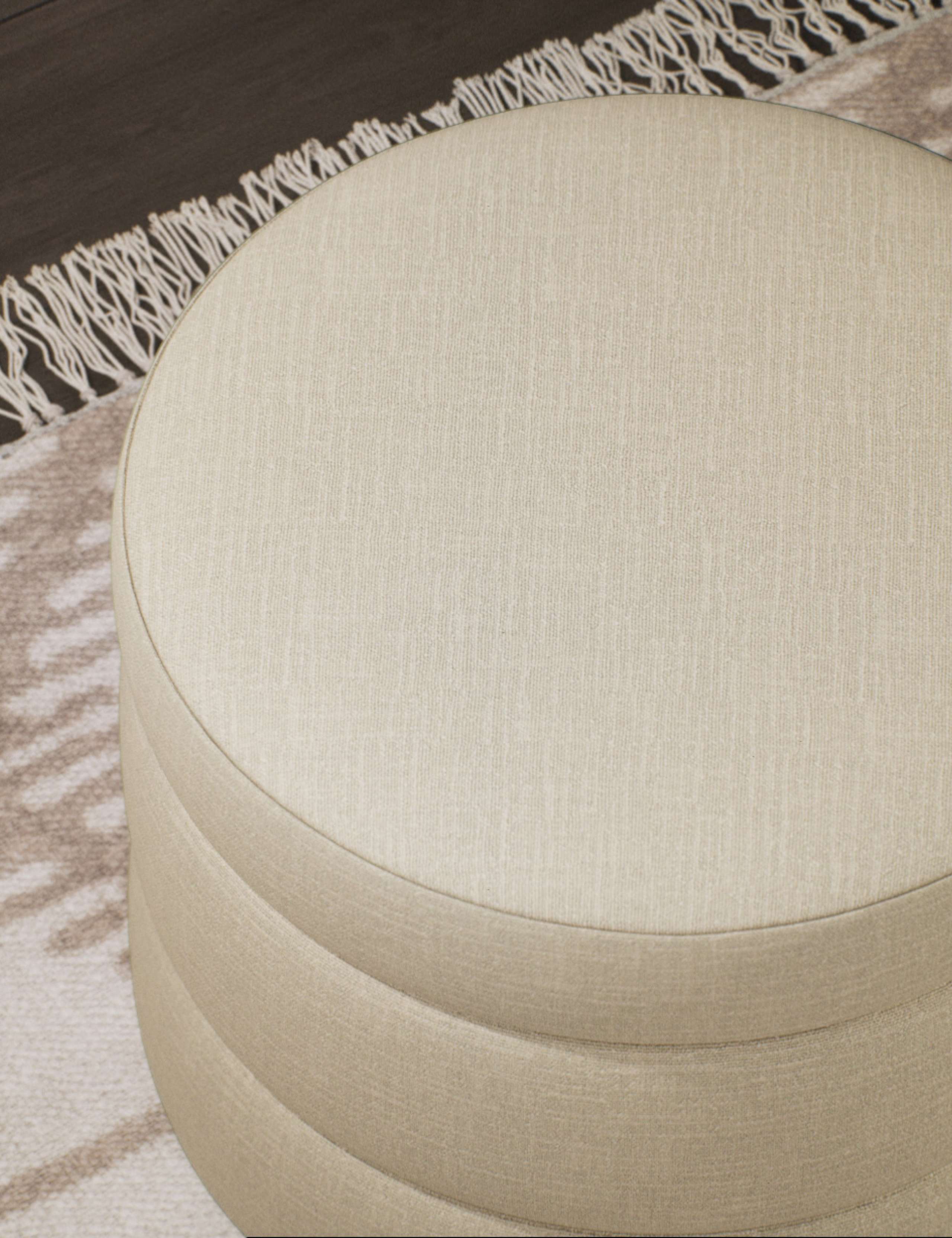 Fluted Storage Footstool 2 of 5