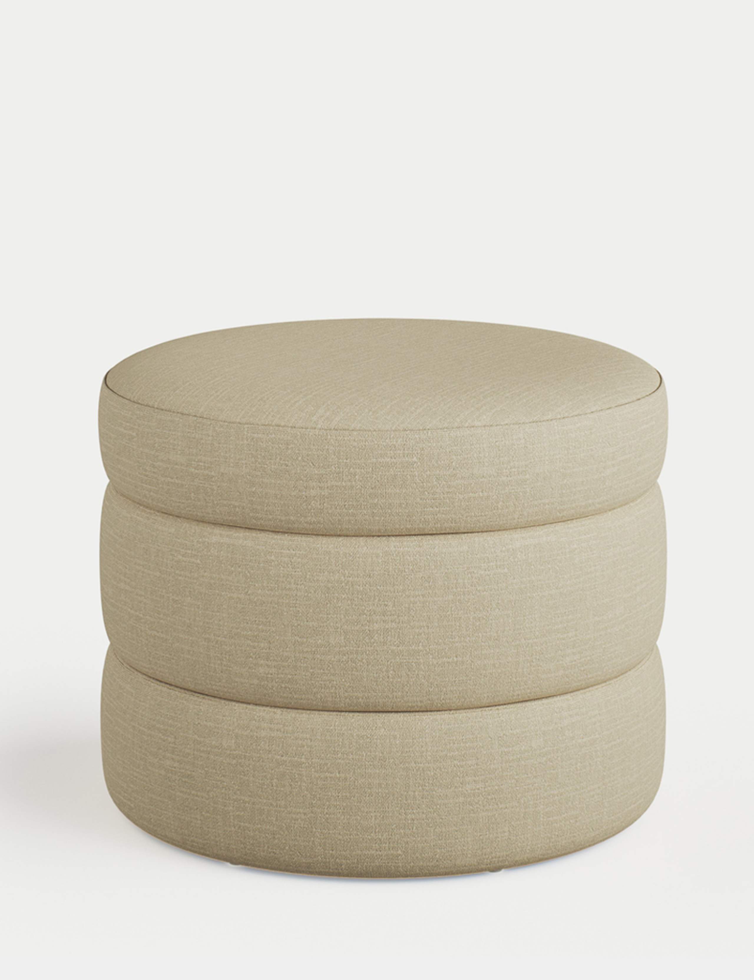 Fluted Storage Footstool