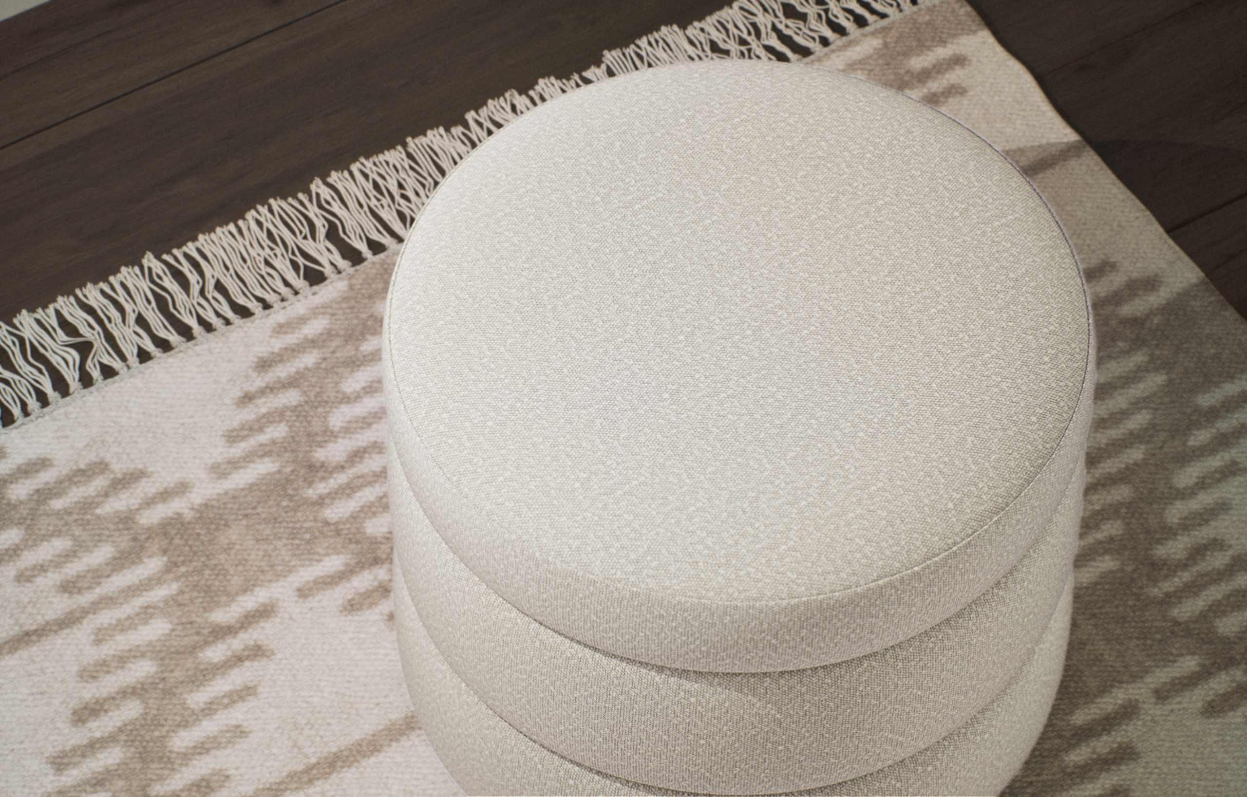 Fluted Storage Footstool 2 of 5