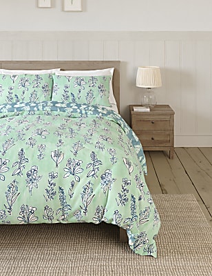 Pure Cotton Botanical Floral Bedding Set
