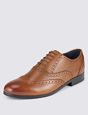 Leather Oxford Brogue Shoes