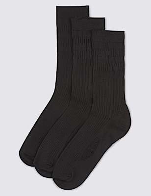 3 Pack Cool & Freshfeet&trade; Gentle Grip Socks