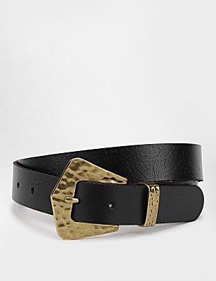 Textured Leather Belt