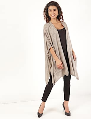 Loose Fit Open Front Wrap