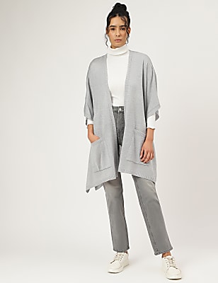 Loose Fit Open Front Wrap