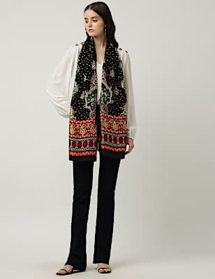 Pure Silk Printed Scarf