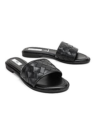 Pure Leather Basket Weave Sandals