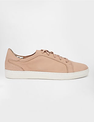 Leather Lace-Up Sneakers