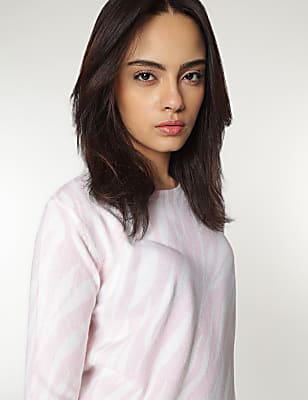 Round Neck Tie Dye Sweater