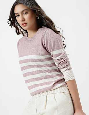 PRINTED OPP CREW NECK JUMPER