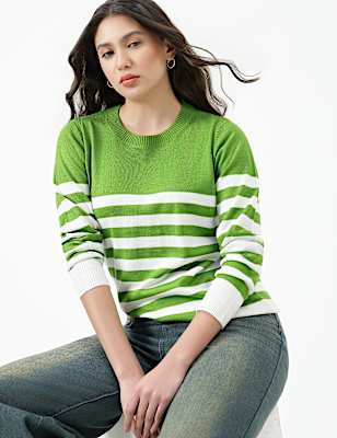 PRINTED OPP CREW NECK JUMPER