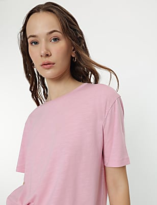 Modal Cotton Crew Neck Half Sleeves T-Shirt