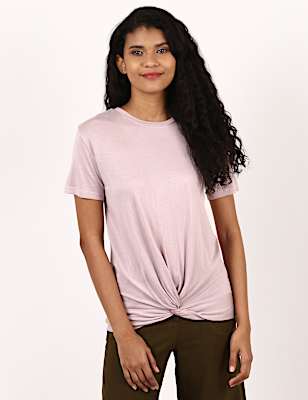 Jersey Twist Hem T-Shirt