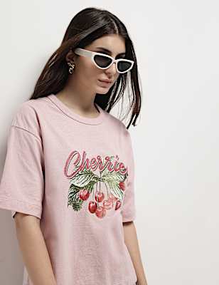 Pure Cotton Graphic Print T-Shirt