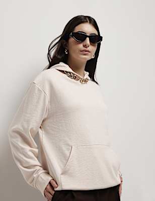 Cotton Rich Hooded Sweatshirt