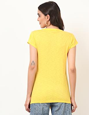 Modal Mix Plain Mandarin Collar Top