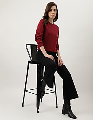 Plain Crew Neck Sweatshirt