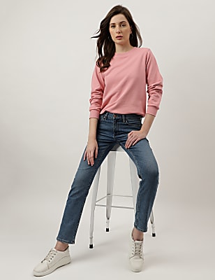 Plain Crew Neck Sweatshirt