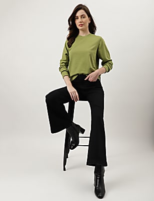 Plain Crew Neck Sweatshirt