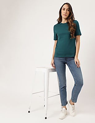 Cotton Rich Fitted T-Shirt