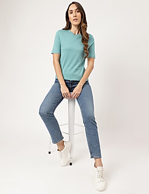 Cotton Rich Fitted T-Shirt