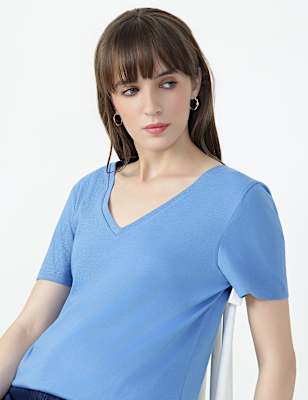 SS VALUE V NECK PLAIN