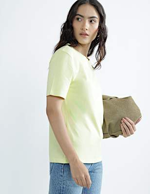 Pure Cotton Round Neck Graphic Print T-Shirt