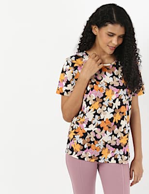 Floral Crew Neck Tee